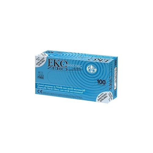 Guanti in nitrile senza polvere EKO ZERO misura M - Conf. da 100