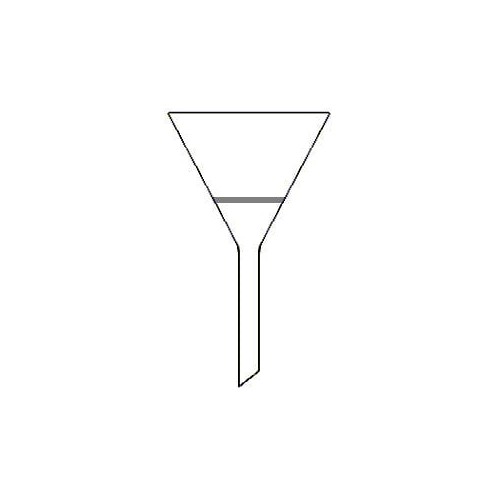 Imbuto filtrante in vetro borosilicato diametro 70 mm. - porosità 1 (100-160 um.)
