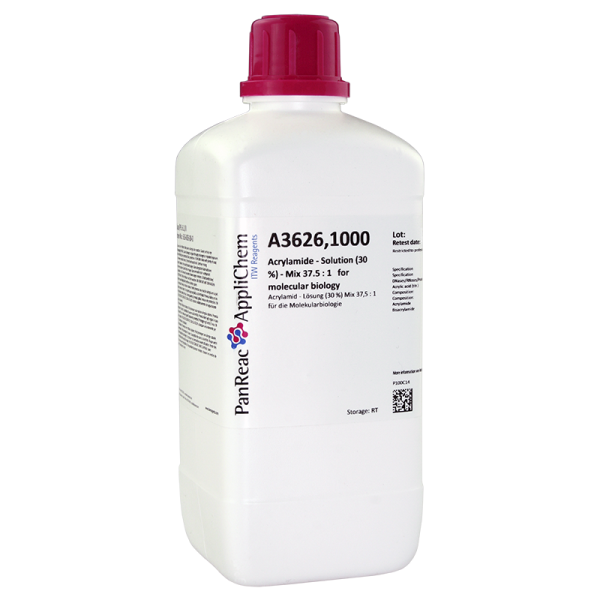 Acrylamide solution (30 %) - Mix 37.5 : 1 for molecular biology lt. 1