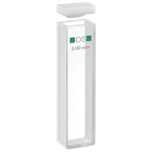 Cuvetta in vetro ottico speciale con coperchio ml. 1,750 C.O. 5 mm. tipo 100-OS
