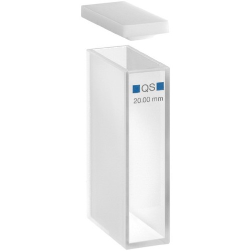 Cuvetta in quarzo High Performance con coperchio ml. 7 C.O. 20 mm. tipo 100-QS