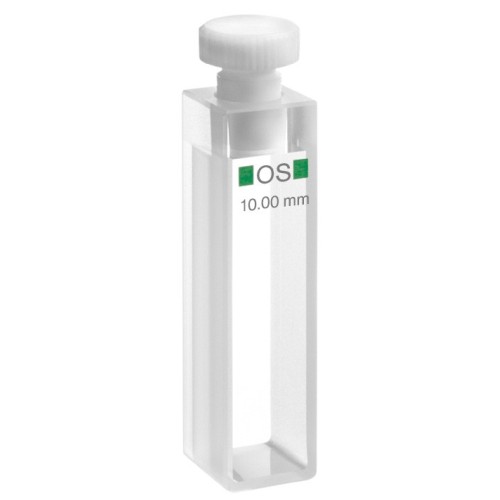 Cuvetta in vetro ottico speciale con tappo ml. 3,5 C.O. 10 mm. tipo 110-OS
