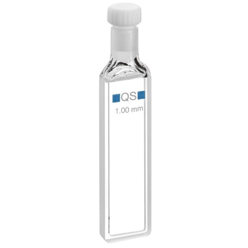 Cuvetta in quarzo High performance con tappo ml. 0,350 C.O. 1 mm. tipo 110-QS