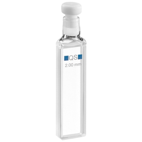 Cuvetta in quarzo High performance con tappo ml. 0,700 C.O. 2 mm. tipo 110-QS