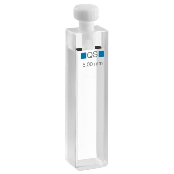 Cuvetta in quarzo High performance con tappo ml. 1,75 C.O. 5 mm. tipo 110-QS