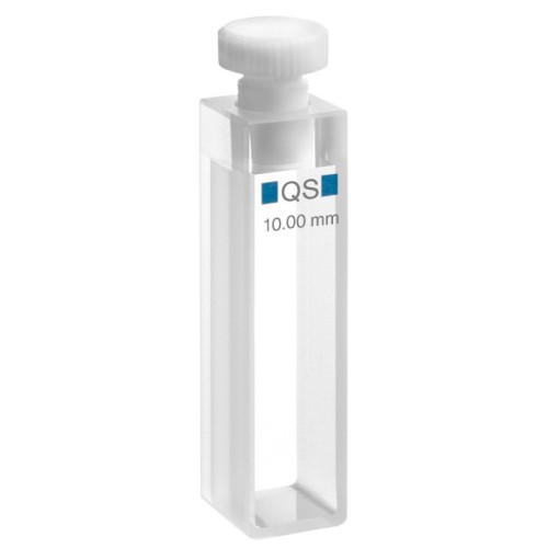 Cuvetta in quarzo High performance con tappo ml. 3,5 C.O. 10 mm. tipo 110-QS