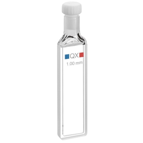 Cuvetta in quarzo extended range con tappo ml. 0,35 C.O. 1 mm. tipo 110-QX