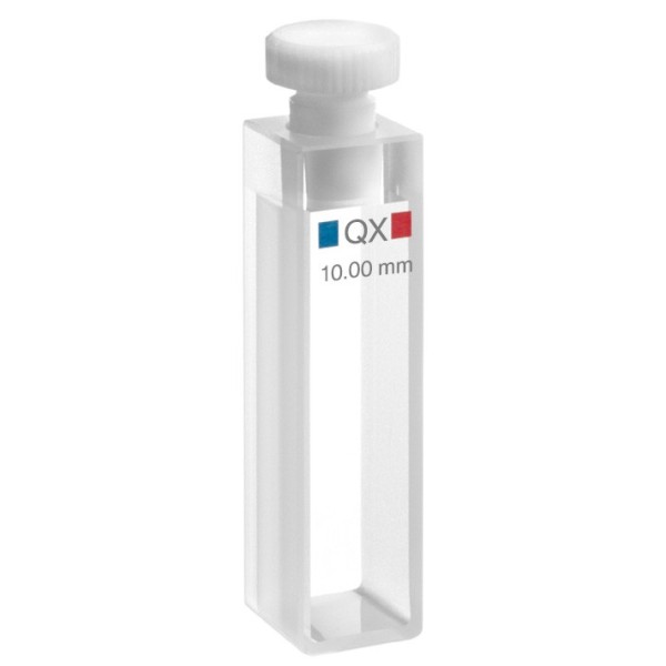 Cuvetta in quarzo extended range con tappo ml. 3,5 C.O. 10 mm. tipo 110-QX