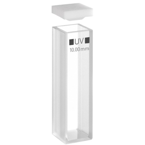 Cuvetta in quarzo con coperchio ml. 3,5 C.O. 10 mm. tipo 6030-UV