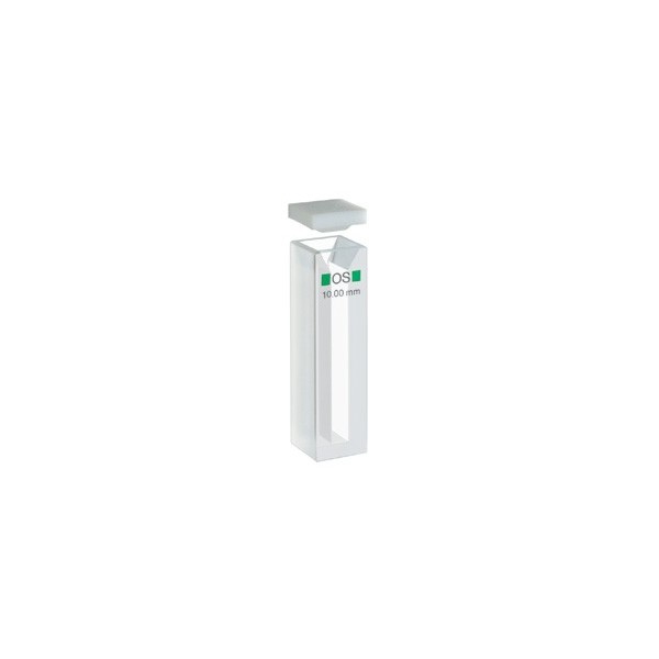 Cuvetta in vetro ottico speciale con coperchio ml. 1,4 C.O. 10 mm. tipo 104-OS