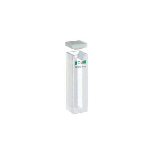 Cuvetta in vetro ottico speciale con coperchio ml. 1,4 C.O. 10 mm. tipo 104-OS