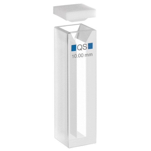 Cuvetta in quarzo high performance con coperchio ml. 1,4 C.O. 10 mm. tipo 104-QS