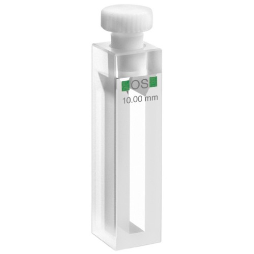 Cuvetta in vetro ottico speciale con tappo ml. 1,4 C.O. 10 mm. tipo 114-OS