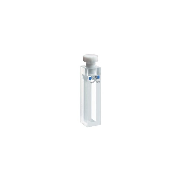 Cuvetta in quarzo high performance con tappo ml. 1,4 C.O. 10 mm. tipo 114-QS