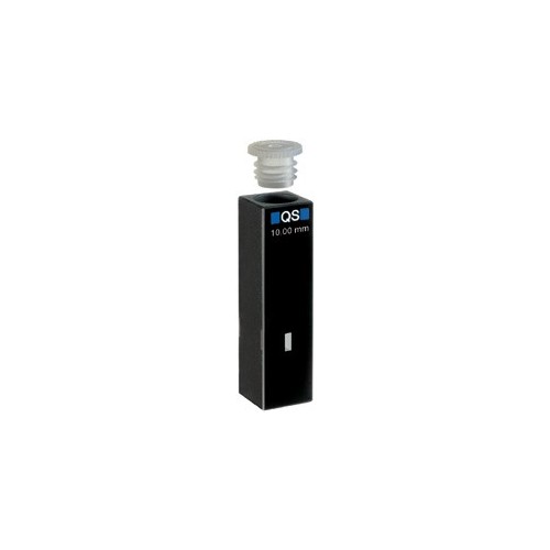 Cuvetta in quarzo high performance con tappo ml. 0,120 C.O. 10 mm. tipo 105.201-QS