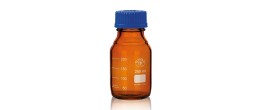 Bottiglia ISO in vetro borosilicato ambrato ml. 1000