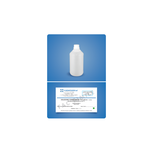 Standard di conducibilità 1413 us. ml. 500 (2x250 ml.) certificato CRM ISO 17034:2017