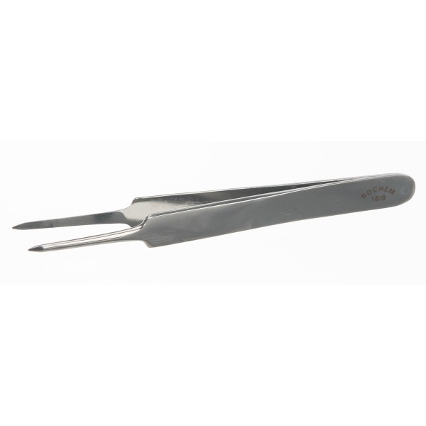 Pinzetta in acciaio inox punte dritte sottili appuntite mm. 105