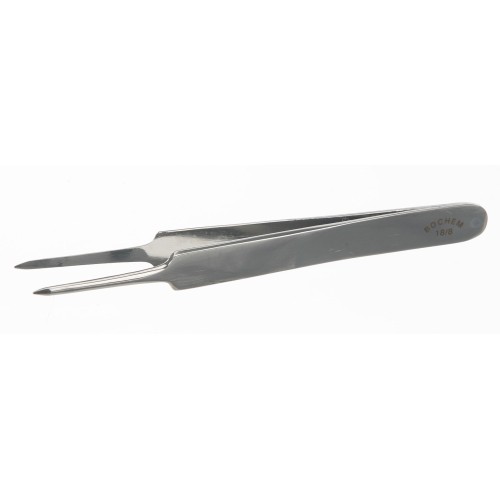 Pinzetta in acciaio inox punte dritte sottili appuntite mm. 105