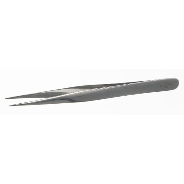 Pinzetta in acciaio inox punte dritte sottili appuntite mm. 120