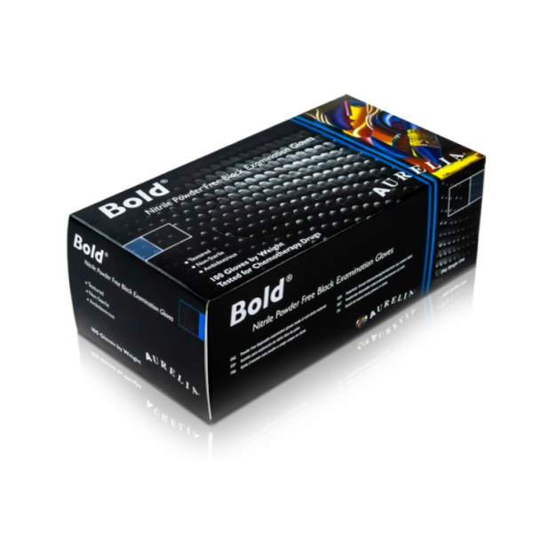 Guanti in nitrile senza polvere Bold misura M - Conf. da 100