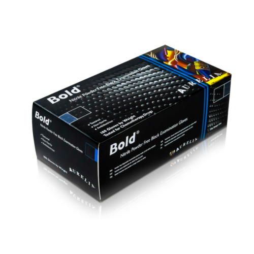 Guanti in nitrile senza polvere Bold misura M - Conf. da 100