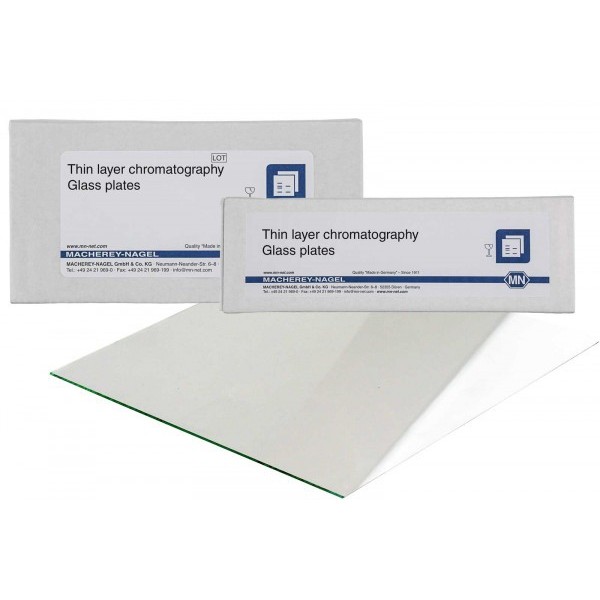 Lastre HPTLC su supporto in vetro RP-18W/UV254 - 20 cm x 20 cm x 1 mm. - confezione da 15 Lastre HPTLC su supporto in vetro RP-18W/UV254 - 20 cm x 20 cm x 1 mm. - confezione da 15