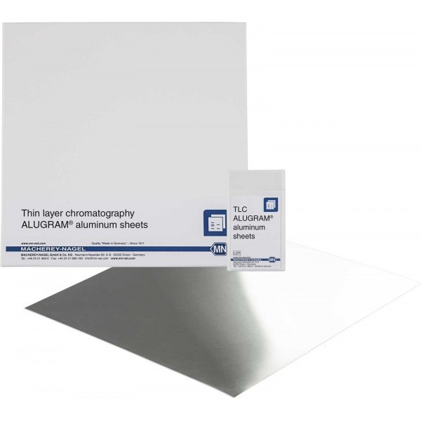 Lastre TLC su supporto in alluminio ALugram Alox N UV254 - 20 cm x 20 cm x 0,20 mm. - confezione da 25