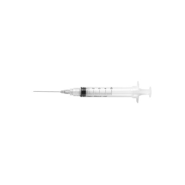 Siringhe sterili ml. 2,5 con ago (22G x 32 mm.) - confezione da 100 - Inj/Light