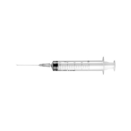 Siringhe sterili ml. 20 con ago (21G x 38 mm.) cono eccentrico - confezione da 50 - Inj/Light