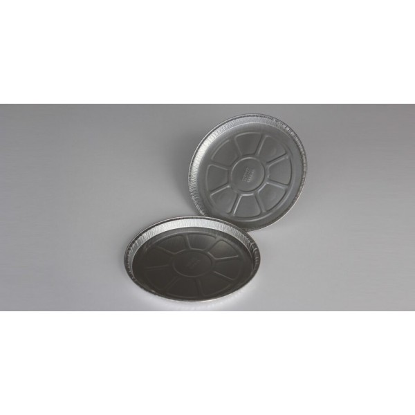 Contenitore in alluminio rotondo da 390 ml. (217x15h mm.) confezione da 100
