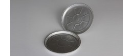 Contenitore in alluminio rotondo da 390 ml. (217x15h mm.) confezione da 100