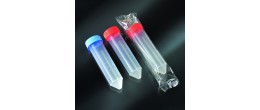Provetta conica in polipropilene con tappo a vite 30x115 mm. - 50 ml. - confezione da 500 sterili
