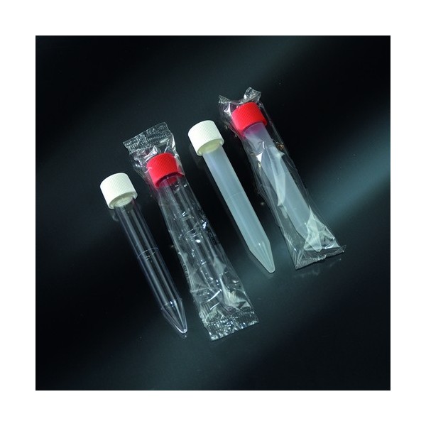 Provetta conica in polipropilene tappo a vite 16x110 mm. - 13,5 ml. - confezione da 750