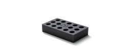 Supporto 14 posizioni per provette diametro 29 mm.