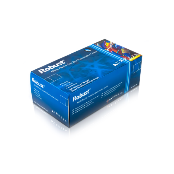 Guanti in nitrile senza polvere Robust misura M - Conf. da 100