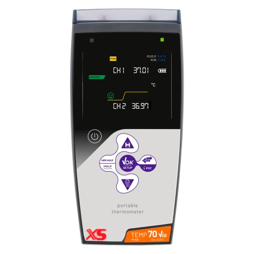 Termometro portatile Temp 70 Pt 100 Vio doppio canale