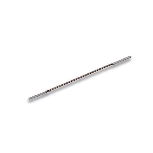 Spatola doppie palette (1 concava) inox lunghezza 150 mm. (palette 4 x 35 mm.) per polveri