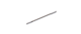 Spatola doppie palette (1 concava) inox lunghezza 150 mm. (palette 4 x 35 mm.) per polveri
