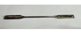 Spatola doppie palette (1 concava) inox lunghezza 150 mm. (palette 9 x 35 mm.) per polveri
