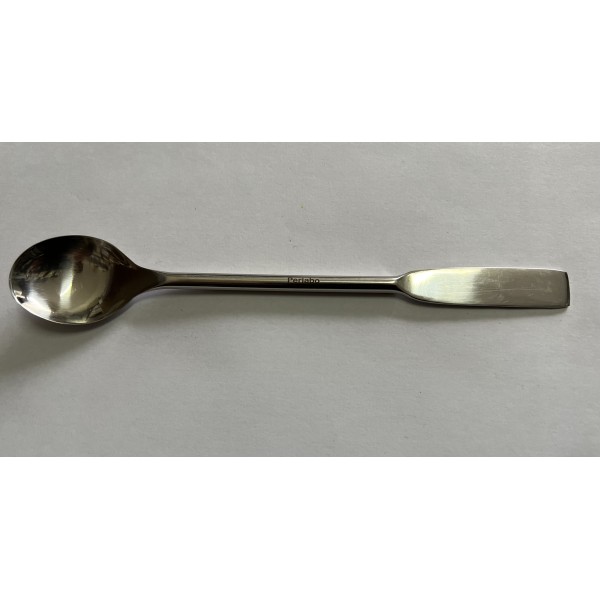 Spatola con cucchiaio inox lunghezza 180 mm. (cucchiaio 30 x 35 mm. - spatola 13 x 50 mm.)