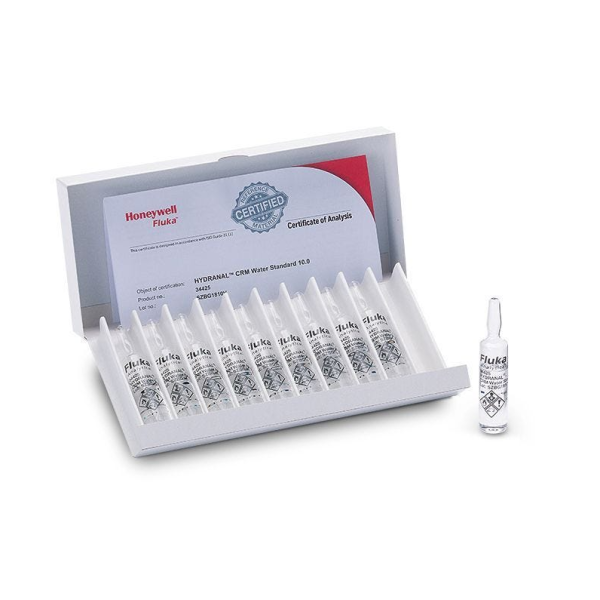 Hydranal - CRM water standard 10.0 - (10 x 8 ml.) Hydranal - CRM water standard 10.0 - (10 x 8 ml.)