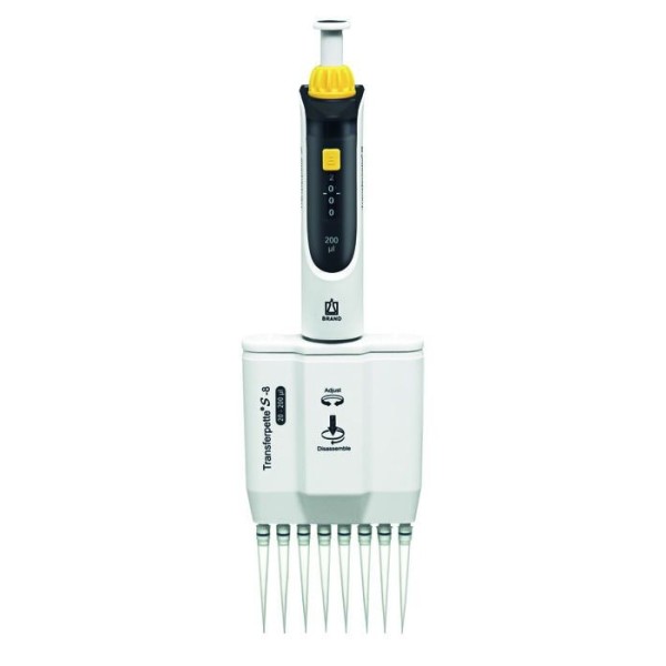 Pipetta a volume variabile da 20 a 200 ul a 8 canali - Transferpette S M8-200