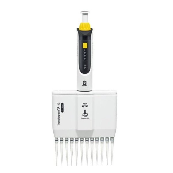 Pipetta a volume variabile da 5 a 50 ul a 12 canali - Transferpette S M12-50