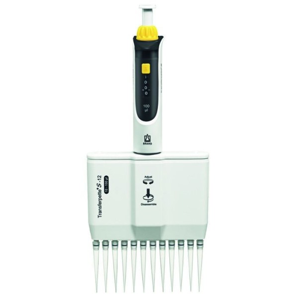 Pipetta a volume variabile da 10 a 100 ul a 12 canali - Transferpette S M12-100