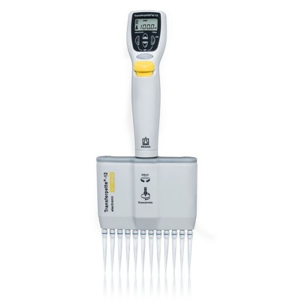 Pipetta a volume variabile a 12 canali da 5 a 100 ul - Transferpette electronic