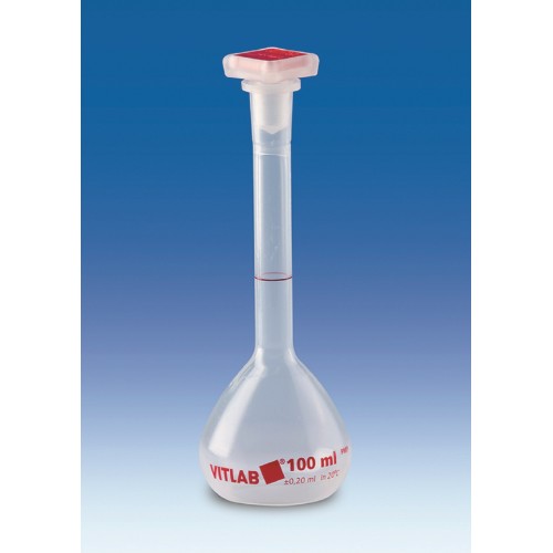 Matraccio tarato in PMP ml. 100 - cono 14/23 Classe B