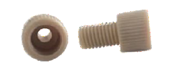 Raccordo in PEEK per tubi con diametro esterno 1/16"  (1,6 mm.)