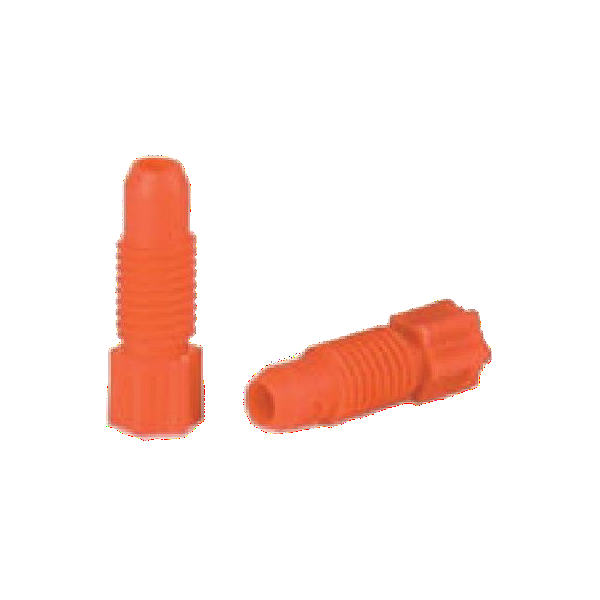 Raccordo in PP arancione per tubi con diametro esterno 1/8"  (3,2 mm.)