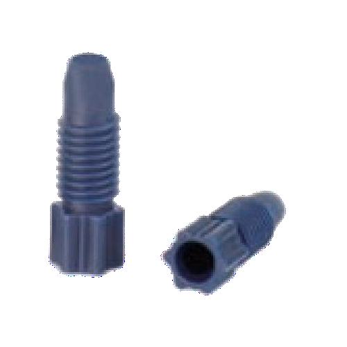 Raccordo in PP blu per tubi con diametro esterno 1/8"  (3,2 mm.)